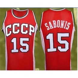 Chen37 Goodjob Men Youth Women Vintage #15 1988 Arvydas Sabonis College Basketball Jersey Size S-6XL أو مخصص أي اسم أو رقم قميص