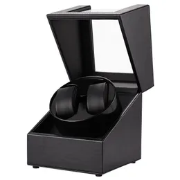 Series Connection Automatic Watch Winder Box Accessories Holder Display Mechanical Double Watches Storing USB Charging 220617
