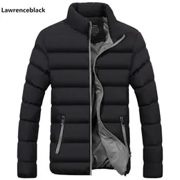 con regalo gratuito Uomo Parka Giacca invernale imbottita in cotone Cappotto Giacca calda da uomo Tinta unita Cerniera Cappotto spesso Uomo Piumino Parka 1921 CX200817