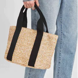 Bolsa de palha de novo estilo coreana, lazer versátil praia feminina pequena bolsa de palha fresca de palha 220614