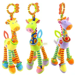 Ringing Paper Baby Stroller Hanging Plush Toy 0-1 Year Old Ringings Teethers Giraffe Bed Bell To Train The Baby's Grasping Ability And Visionary Relieve Stress