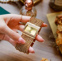 Wristwatch For Womenes Cacaxi Women Watch Rectangle Gold Bracelet