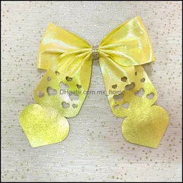 Hair Accessories Girl Large Cheer Bows Cartoon Clips Mermaid Cheerleading Headwreap With Alligator For Valentine Day 1671 Mxhome Dhuch