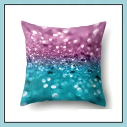 Pillow Case Bedding Supplies Home Textiles Garden Ll Mticolor Pillowcase Cushion Soft Printed Throw Irregar Pat Dhzeg