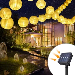 Snaren LED Solar Slinger Lantaarn Slinger Fairy Light String Buitenverlichting Kettinglampen Vakantie Patio Feest Tuin Terras DecoratieLED