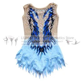 Stage Wear LIUHUO Rhythmic Gymnastics Leotard Children Teens Competition Dress Ballroom Figure Skating Girls Dance Costumes For Women