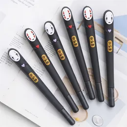 Japan Spirited Away No Face man gel pen Cute 038 mm black ink neutral pens Promotional stationery Gift School writing Supplies 220714