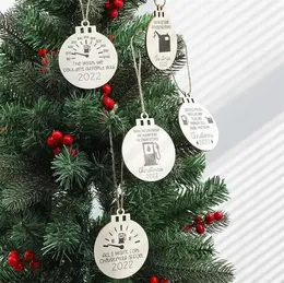 Personality Wooden Gasoline Barrel Christmas Tree Room Decorations Crafts Pendants Home Decor Christmas Gifts C0815