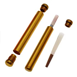 Alluminio Doob Tubo Stash Barattolo Contenitore Fumo Metallo Erba Tabacco Sigaretta Portapillole Stoccaggio 110MM Rotolo Carta Comune Cono Smussato Porta Medicina Scatola Custodie Accessorio