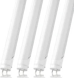 JESLED Stock in US LED T8 Tube 4FT 28W 6000K G13 192LEDS Light Lamp Bulb 4 feet 1.2m Double row 85-265V led lighting Frosted Cover