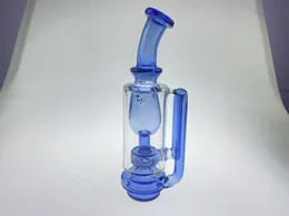 Biao Glass Carta Reciclagem Estilo Blue Smoking Pipe Oil Rig Lokay