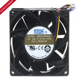 Wholesale fan: AVC 2B09238B48U 9038 48V 0.70A 9CM 4-line violent high-volume inverter fan