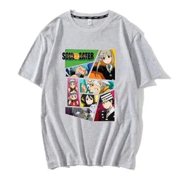 Herr t-shirts m￤n t shirt soul eater mode tryck tshirt sommar herr nyhet bomull kort ￤rm t-shirt roliga toppar tshirtsmen's