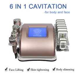 MultiFunctional Beauty Equipment 6 In 1 Vacuum 40K Cavitation Slimming Radio Frequency Ultrasonic RF Lipocavitation lipolaser Skin Lifting Massager Fat Burner