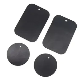 Placa de metal universal para suporte de telefone Magnetic Mounts smartphones reposição Round/Square