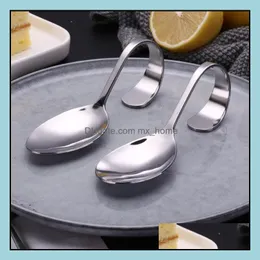 Spoons talheres de cozinha barra de jantar home home jardim ll aço inoxidável curva criativo maçane
