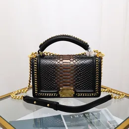 2022 Ladies Evening Bag Fashion Ladies Handbag Shoulder Premium Luxury Leather Classic Snakeskin Vintage Style