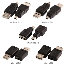 Convertitore adattatore USB 2.0 tipo A maschio femmina a mini USB 5 pin femmina da USB 2.0 a mini connettore