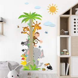 Zwierzęta naklejka na ścianę kokosową salon dla dzieci dekoracja domowa sypialnia tapeta zdejmowana kreskówka naklejki 220607