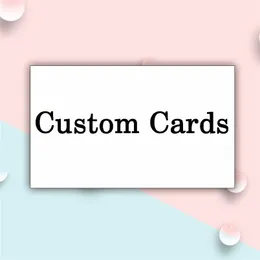 1000pcs 9x5.4cm Customized Personalized Wedding Greeting Invitations Thank you Cards for Small Business Postcards 220711