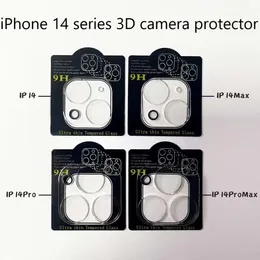 Защитник линз для iPhone 14 Pro Max 14max 14pro 14 3D Стекло из закаленного стекла Полный покрытый царапина 13/Pro/Max 12 11 Camera Glass Film с розничным пакетом