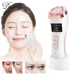 Beauty Hot Cold Facial Massager Handheld LED Photon Huidverjongend Ontspanningsapparaat voor een gladder, strakker gezicht220429