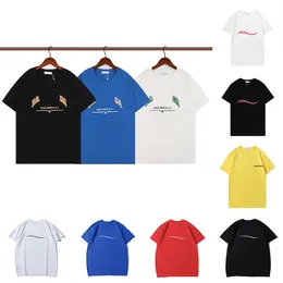 Męskie damskie designerskie T shirt Fale Tie Dyeing Krótki rękaw Paris Tee Francuski luksus Miłośnicy T-shirty Moda Senior Czysta bawełna Wysokiej jakości Casual Sportowe topy Tshirts