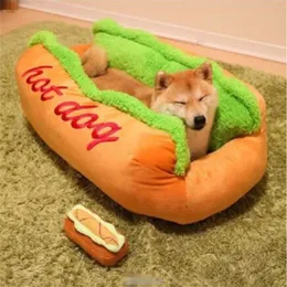 Adeeing bawełniany pies kształt łóżko zwierzaka Kennel gniazdo szczeniąt dla szczeniąt ciepłej maty do mycia poduszki Y200330