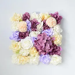Dekoratif çiçek çelenk yapay ipek gül ortanca sahte düğün arka plan çiçek duvarı ev alışveriş merkezi pencere el mağaza bitki aralık