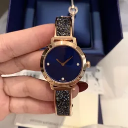 Masno Blue Limited Watch Watch 29 mm Quartz Ruch 316L Stal nierdzewna Pasek Pasek na rękę Wodoodporne Wodoodporne zegarki Orologio Wodoodporne zegarki 2022