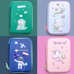 Lärande leksaker Starry Sky Pencil Cases Kawaii Pencil Case School levererar Söt korae stationer stor kapacitet katt penna case blyertslåda T220829