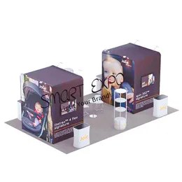 Portable Custom Trade Show Advertising Display Booth Sets for 8X5M Floor Cover