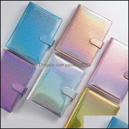 Book Er Failing Products Office Schools Schools Business Industrial Laser Glitter Aroon A6 Pu Leather DIY B DHCPI