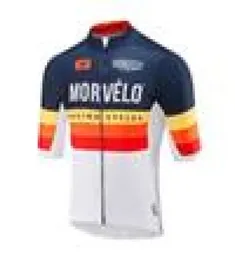 2020 Morvelo Team Cycling Jersey Men 여름 짧은 소매로드 자전거 셔츠 고품질 야외 자전거 의류 사이클링 의상 S21