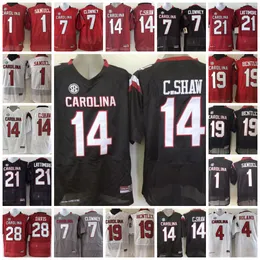 14 C.Shaw Connor Shaw Jersey 19 Jake Bentley 7 Jadeveon Clowney 21 Marcus Lattimore 1 Deebo Samuel Ed College Football South Carolina Gareys