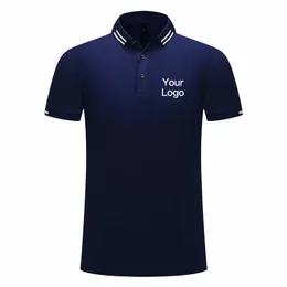 Varumärkeskläder män polo skjorta bomull kort ärm unisex tröjor anpassade tryck design s toppar för teamföretag 220623