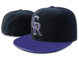 Rockies Cr Mektup Beyzbol Kapakları Casquettes Chapeus Erkekler Kadın Spor Hip Hop Moda Kemikleri Takılı Şapkalar H5 Aa