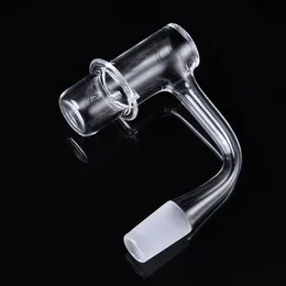 Unique Flying Saucer Style Seamless Fully Weld Quartz Banger Smoking Accessories Nails 14mm 10mm Terp Slurper Beveled Edge Blender Spin Bangers Nail 20mm OD FWQB10