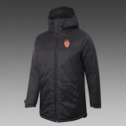 Association Sportive de Monaco Men's Down Winter Outdoor leisure sports coat Outerwear Parkas Team emblems customized