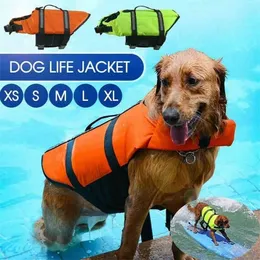 Reflective Pet Life Jackets Adjustable Dog Swimming Reflective Safe Vest Pet Life Preserver Dog Swimsuit Pet Supplies 210401