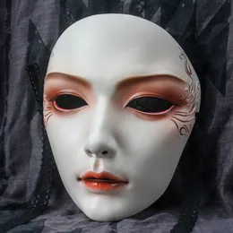 Party Masken Chinesischer Stil Hanfu Handbemalte Maske Frauen Maskerade Party Cosplay 220823