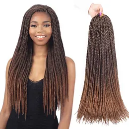 Box Braid Crochet Hair T27 Pre Loop Box Braids 14 18 24 Inch Kanekalon Synthetic Braiding Hair