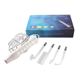 4in1 Högfrekvenselektrod Wand Wneon elektroterapi Glas Tube Acne Spot Remover Home Spa Beauty Device Therapy 220518