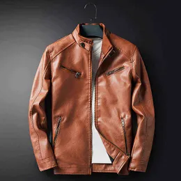 ファッションカジュアルジールメンズボンバーJASEN PU LEDEREN MOTO BIKER JAS JONGEN FAUX LEDEREN GROTE SIZE PLUIZIGE WINDJACK MANNELIJKE JAS L220725