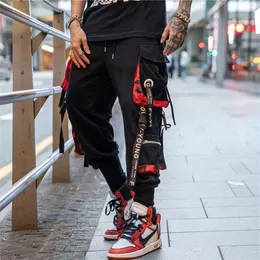 Мужские брюки модные хип -хоп груз мужчина уличная одежда бегает спортивные штаны мужские повседневные брюки гарема летни