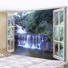Гобелен 3D стена Психоделический ковер висят поток гобелена Мандалы.