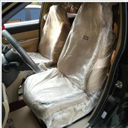 Car Seat Covers Disposable Repair Maintenance Beauty No-wash PE Plastic Cushions Dust And DirtCar