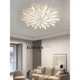 Plafonniers Pissenlit Lampe Nordique Minimalisme Mode Art Lobby Lumière Moderne Créative De Bon Augure Nuage Design Maison Dans Le SalonCeiling