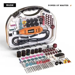 Hilda Grinder Gravering Pen Mini Drill Electric Rotary Tool Grind Machine Dremel Accessories 220727