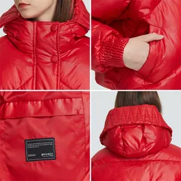 MIEGOFCE 2020 nuovo design cappotto invernale giacca da donna isolata taglio vita con tasche casual Parka colletto alla coreana con cappuccio LJ200825